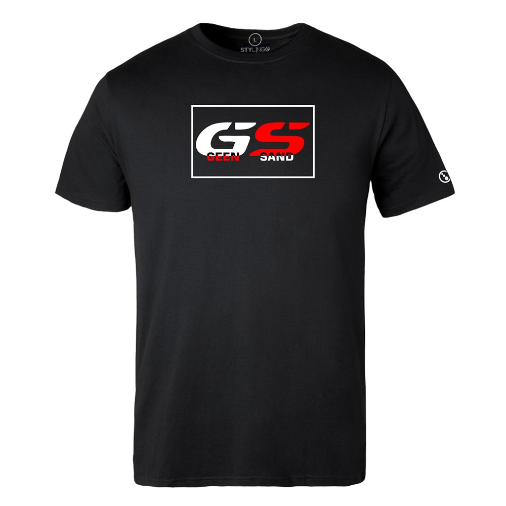 Biker T-Shirt - Mens - Short Sleeve - GS - Geen Sand - Black