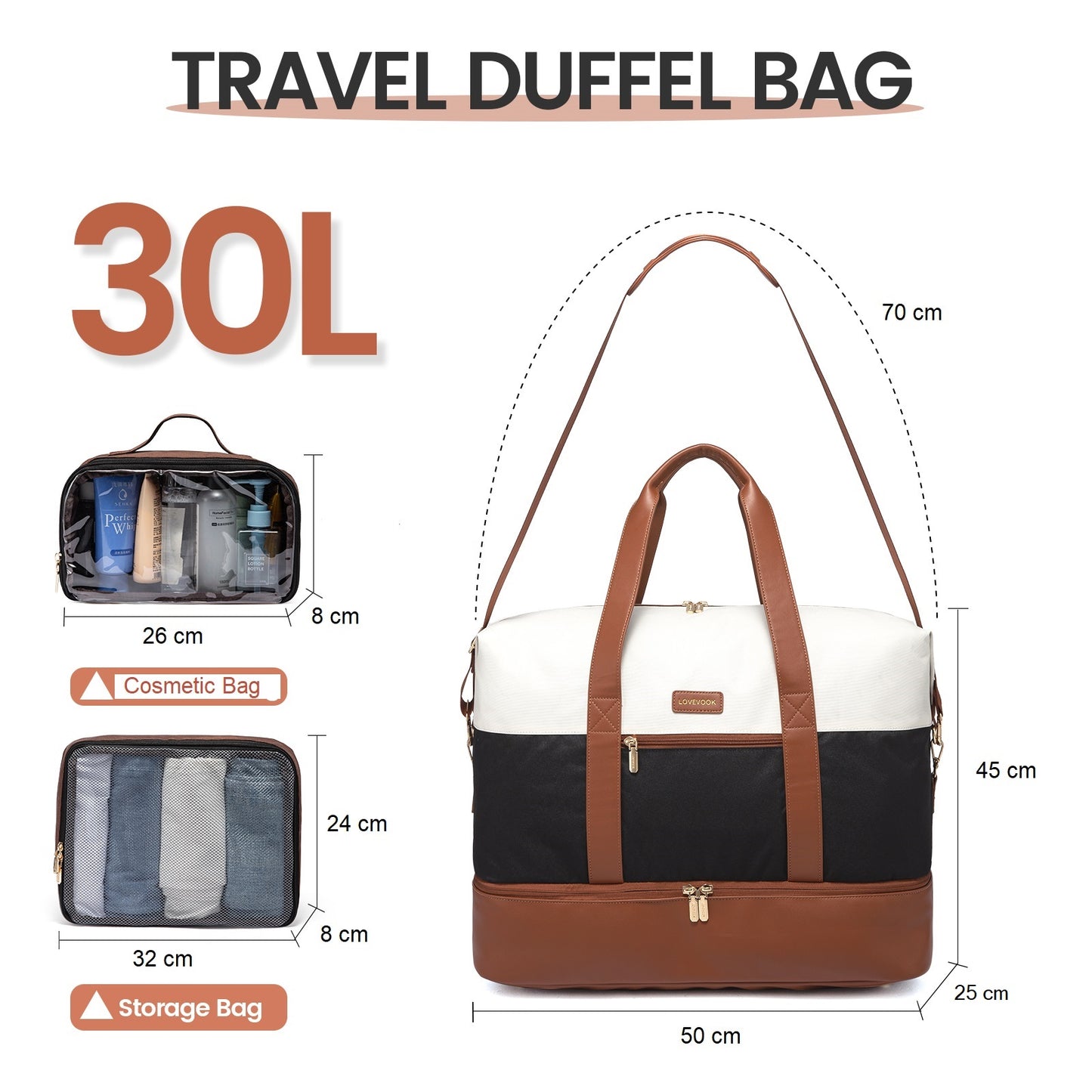 Duffel Bag – Madison - With Packing Stylingo.co.za Pouches is available at