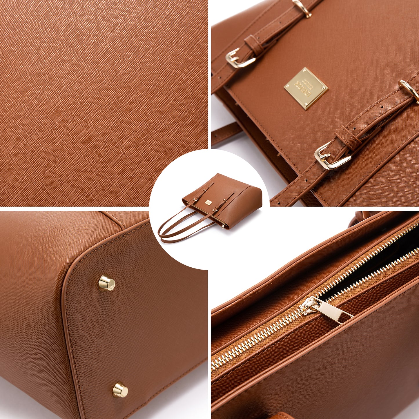 Laptop Bag - 15.6" - Tana - Brown shop at Stylingo.co.za