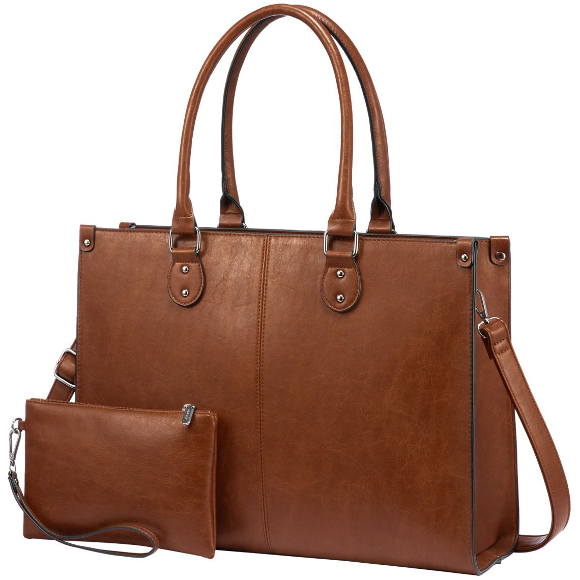 Laptop Bag - 15.6" - Sadie - With Pouch - Brown shop at Stylingo.co.za