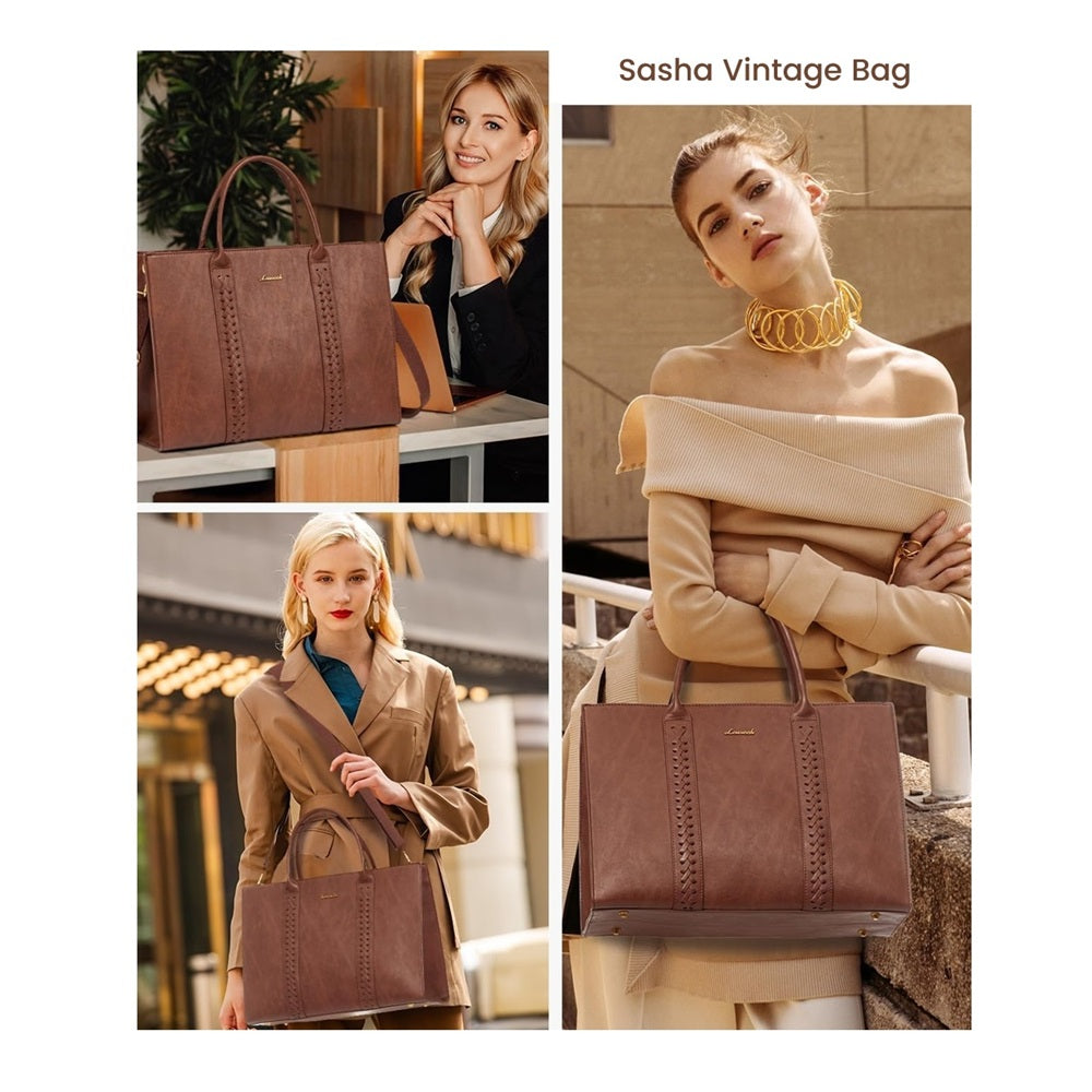 Laptop Bag - 17" - Sasha - Brown