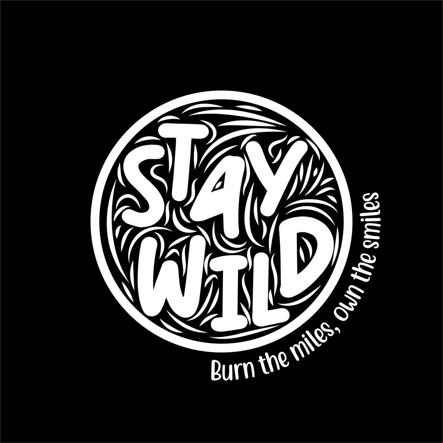 Men's T-Shirt - Short Sleeve - Stay Wild - Black