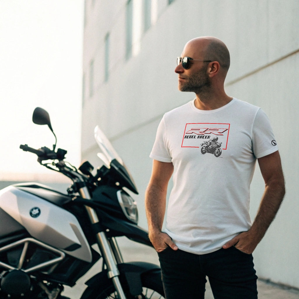 Men's T-Shirt - Short Sleeve - Rebel Racer - White