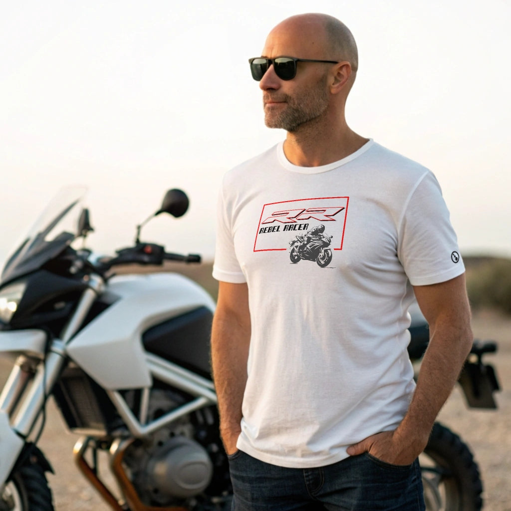 Men's T-Shirt - Short Sleeve - Rebel Racer - White