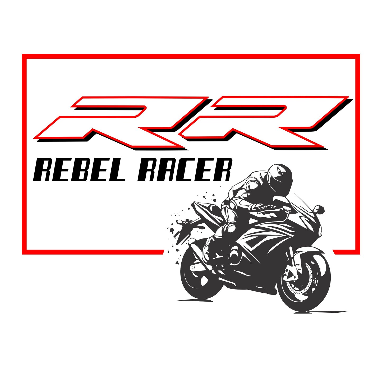 Men's T-Shirt - Short Sleeve - Rebel Racer - White