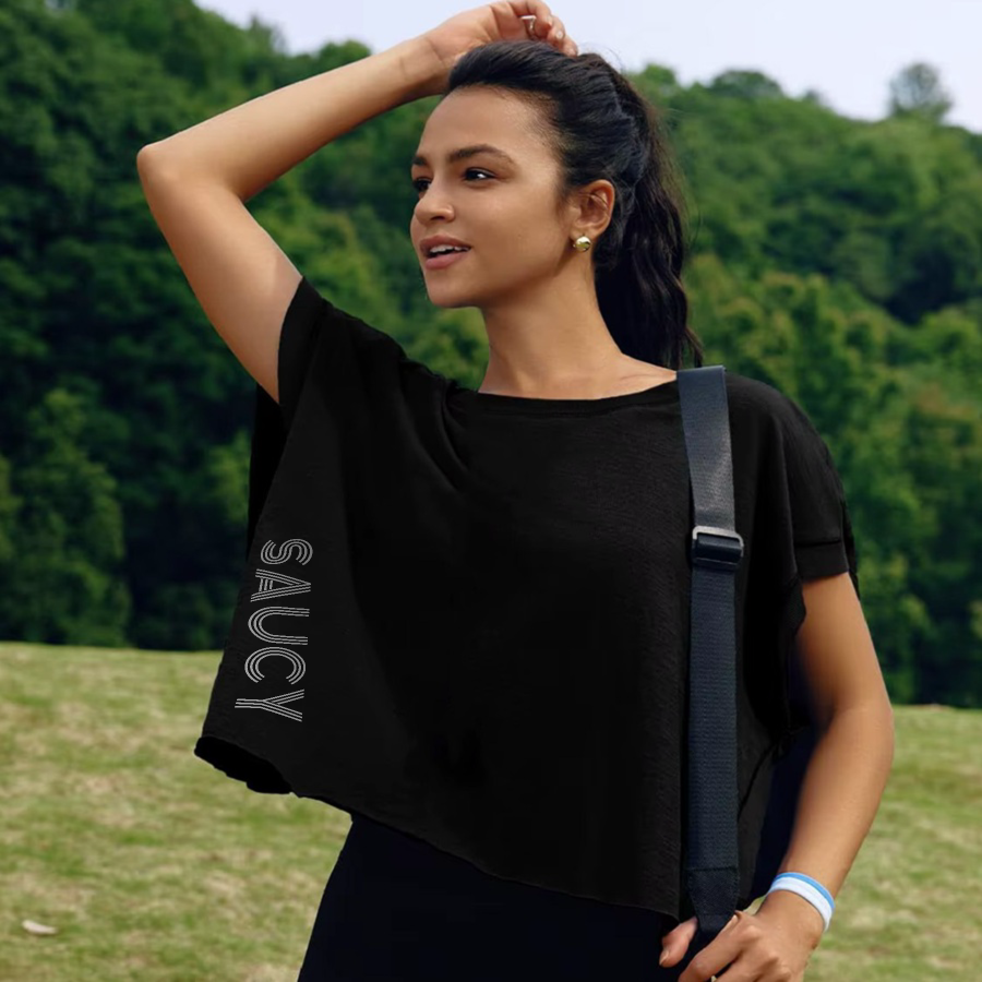 Keyhole Top - Saucy - Black