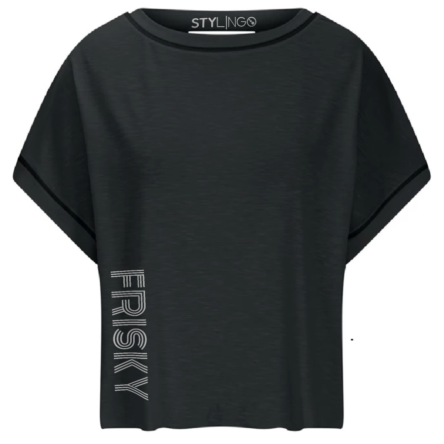 Keyhole Top - Frisky - Black