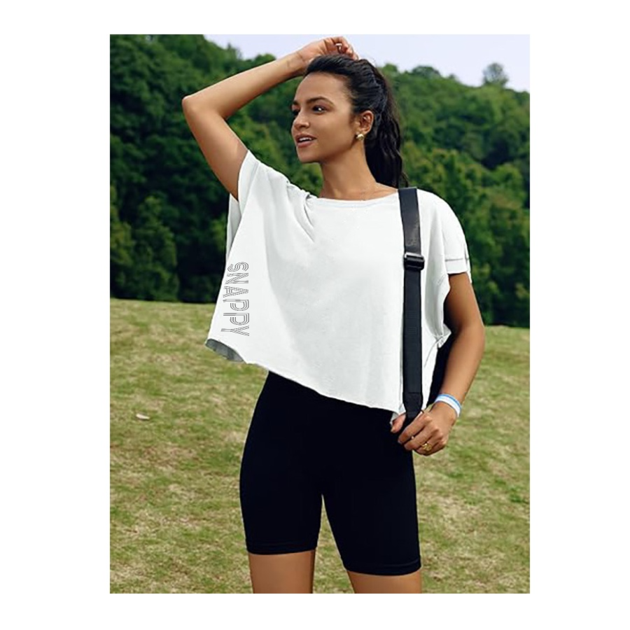Keyhole Top - Snappy - White