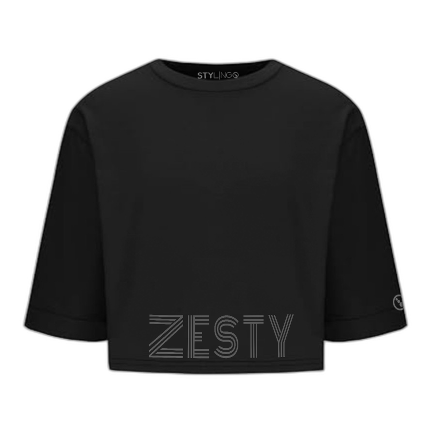 Crop Top - Zesty - Black