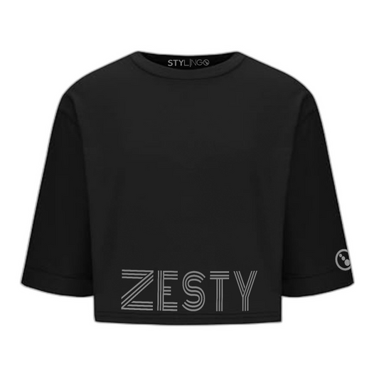 Crop Top - Zesty - Black