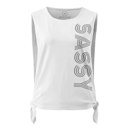 Tie Top - Sassy - White