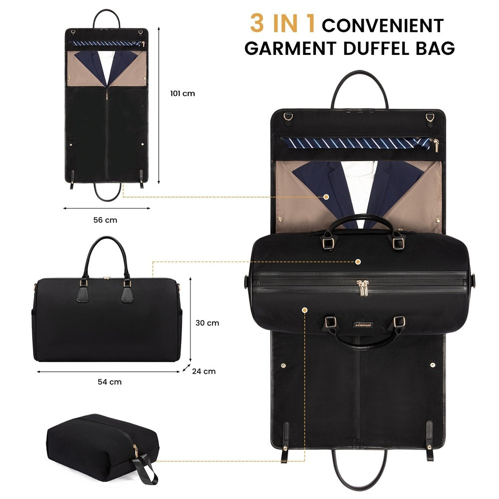 Travel Bag - 3-in-1 Sloane Bag - Black