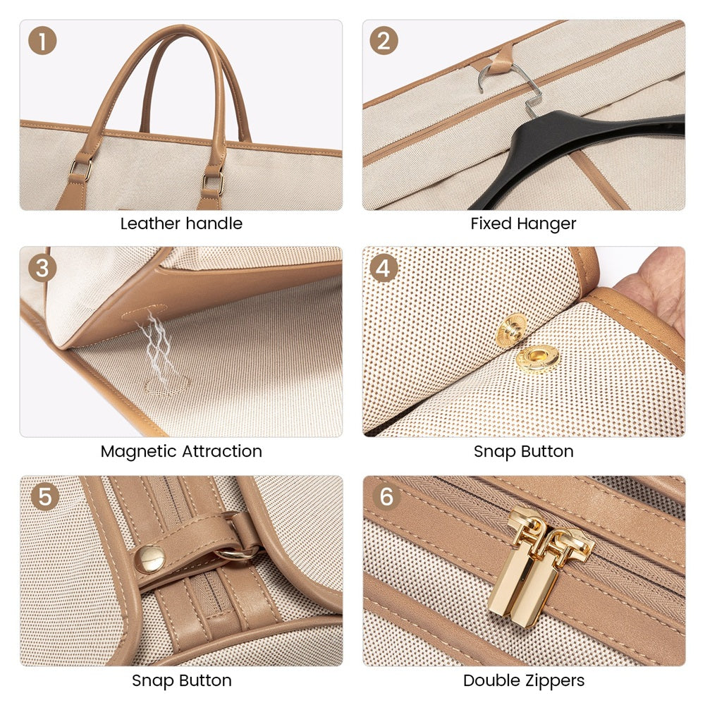 Travel Bag - 3-in-1 Sloane Bag - Beige