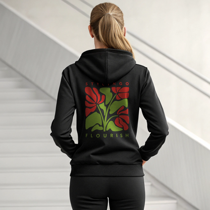 Flourish Hoodie - Keep Growing - Black