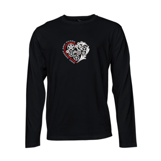 Ladies T-Shirt - Long Sleeve - Grit, Grace and Gears - Black