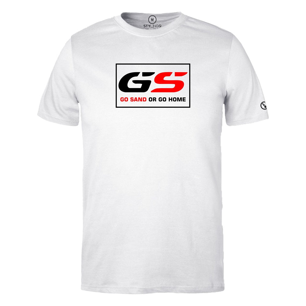 Men's T-Shirt - Short Sleeve - GS - Go Sand or Go Home - White