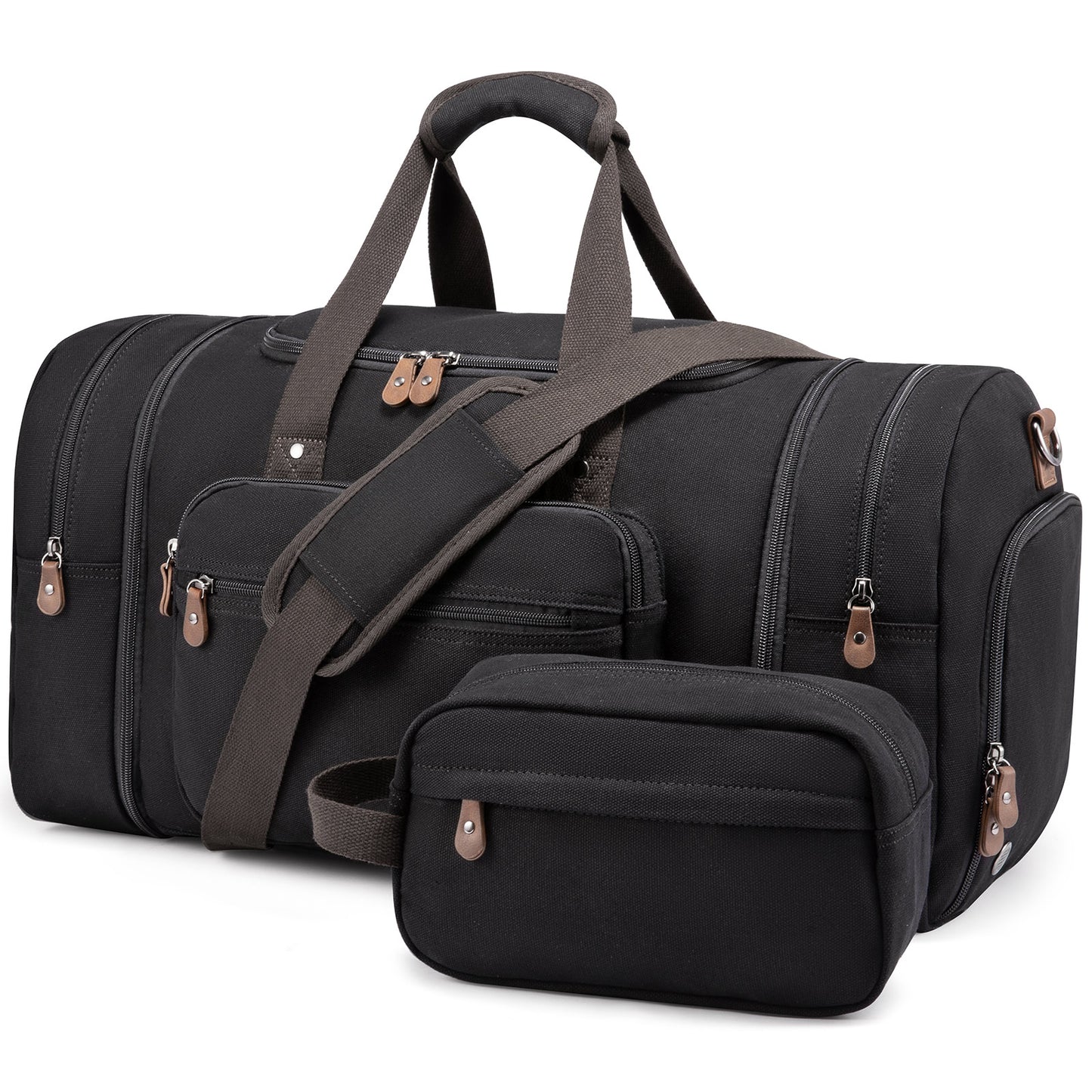 Duffel Bag - Expandable - Jodie - With Toiletry Bag - Black shop at Stylingo.co.za