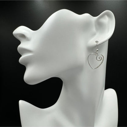 Heart Swirl Earrings