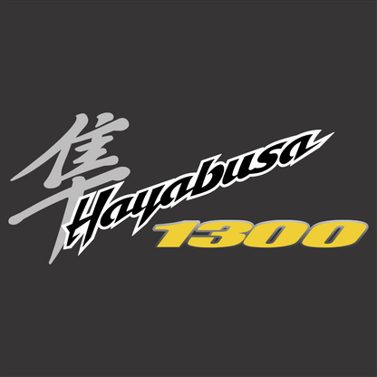 Hayabusa 1300 T-shirt artwork featuring a bold high-performance motorcycle-inspired graphic design.