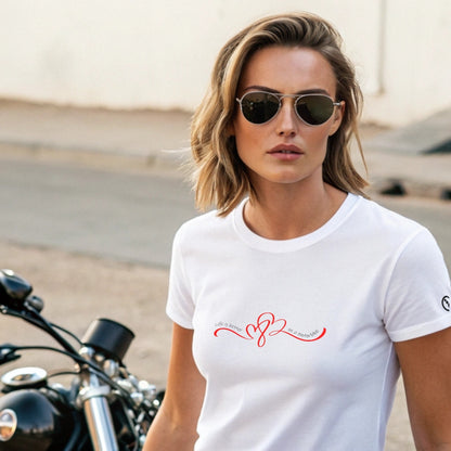 Ladies T-Shirt - Short Sleeve - Life is better on a motorbike - White