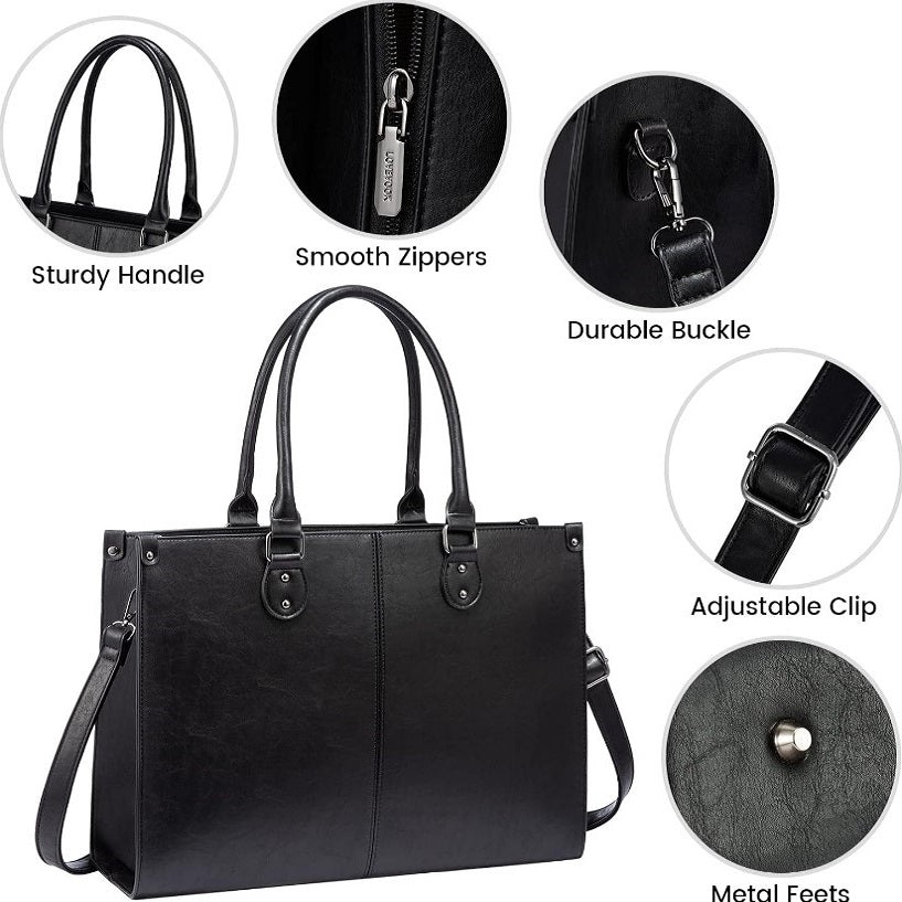 Laptop Bag - 15.6" - Sadie - With Pouch - Black shop at Stylingo.co.za