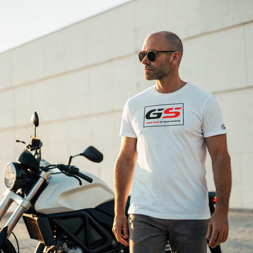 Men's T-Shirt - Short Sleeve - GS - Gaan Sand of Gaan Huistoe - White