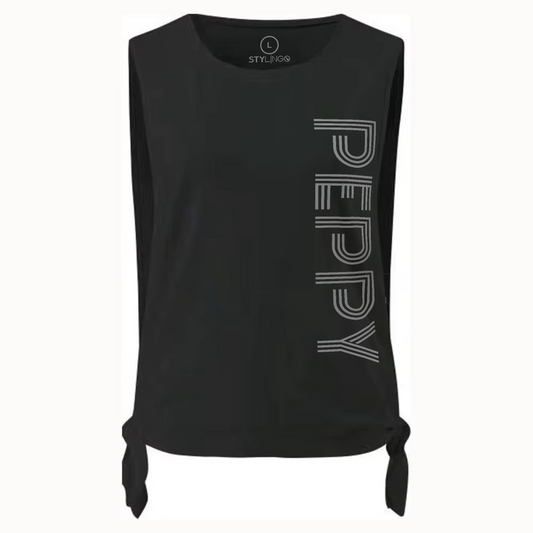 Tie Top - Peppy - Black