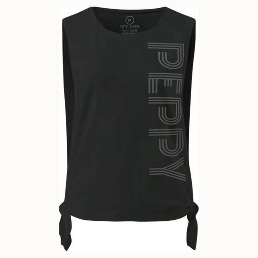 Tie Top - Peppy - Black