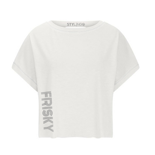 Keyhole Top - Frisky - White