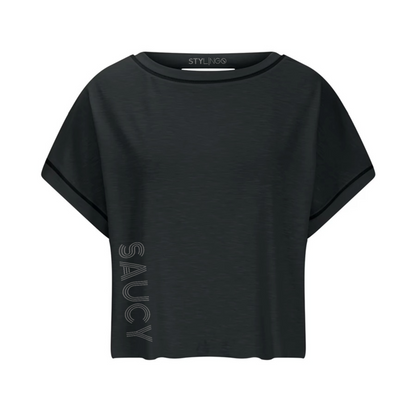 Keyhole Top - Saucy - Black
