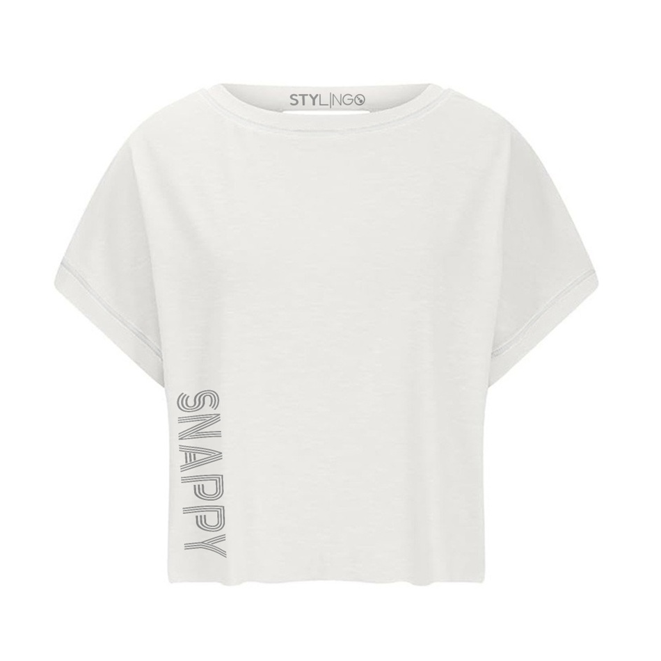 Keyhole Top - Saucy - White