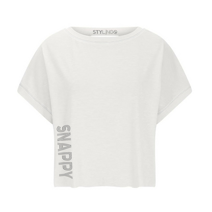Keyhole Top - Saucy - White