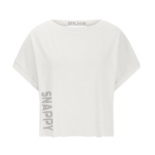 Keyhole Top - Saucy - White