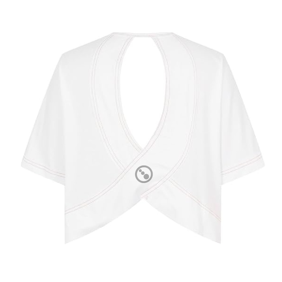 Keyhole Top - Saucy - White