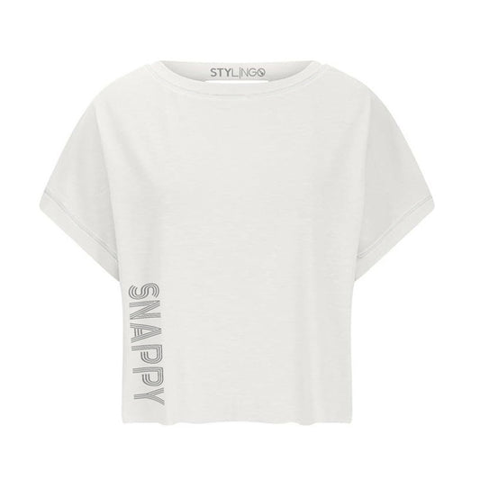 Keyhole Top - Snappy - White