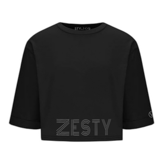 Crop Top - Zesty - Black