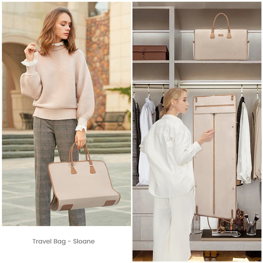 Travel Bag - 3-in-1 Sloane Bag - Beige