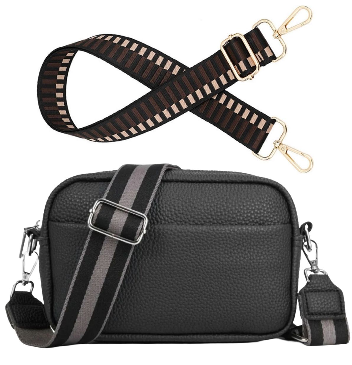 Cross Body - Riley - Black - Includes two Removal Straps available at Stylingo.co.za 