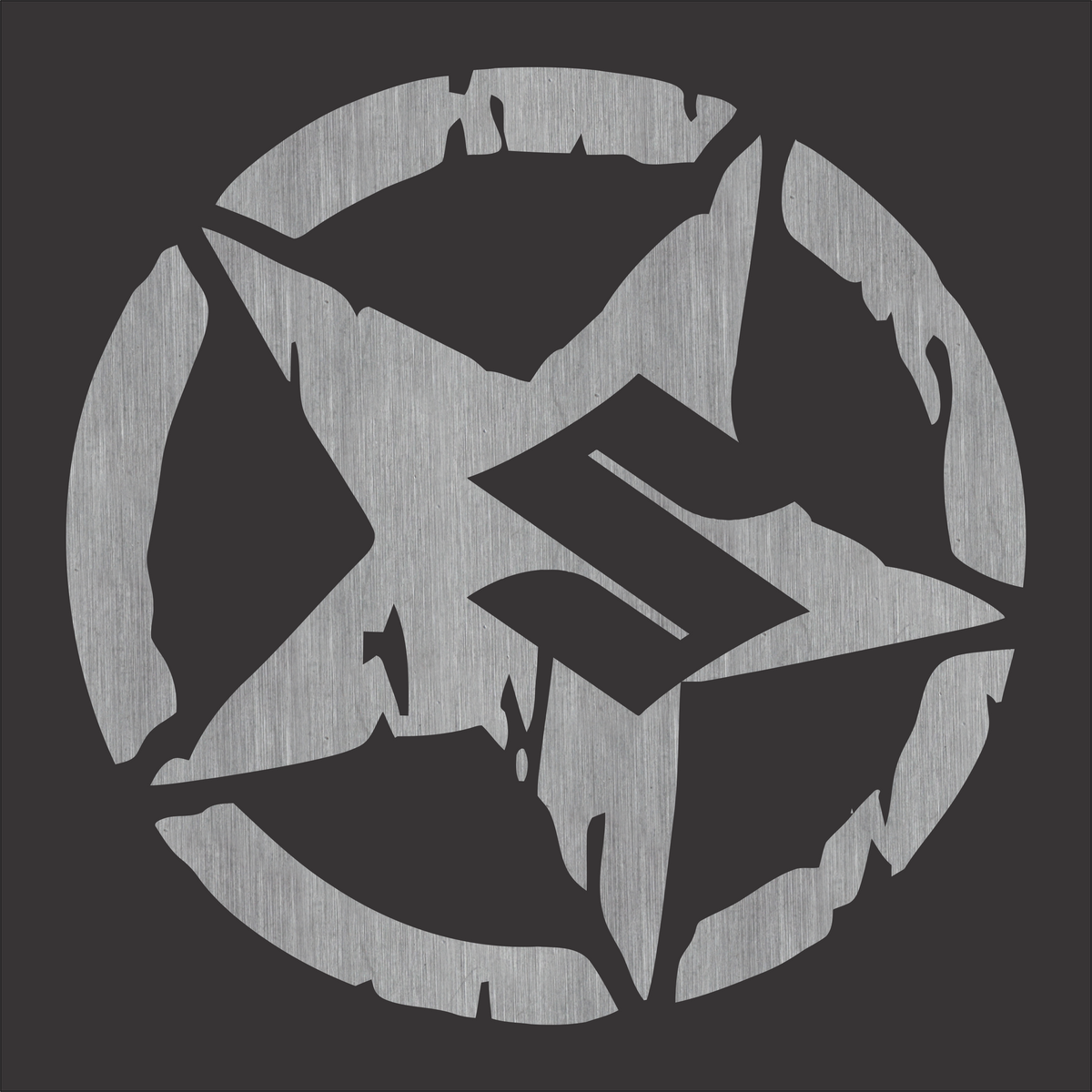 Suzuki Star T-shirt artwork featuring a bold motorcycle-inspired graphic design.